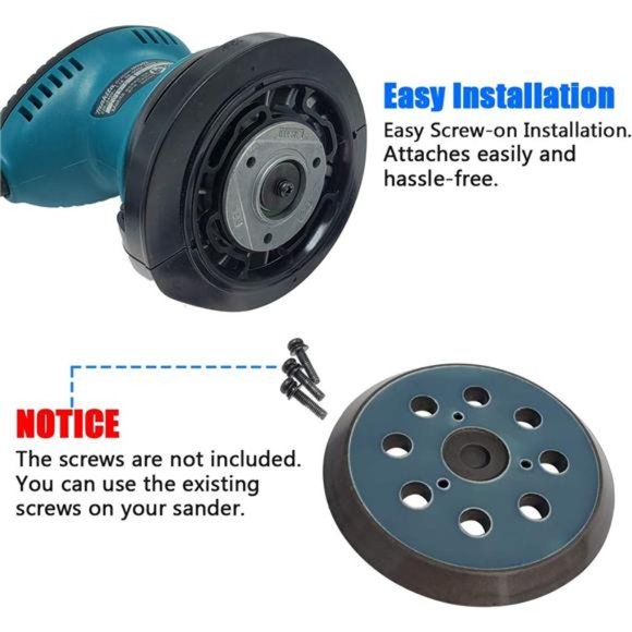 2-PC Replacement Hook and Loop Sander Pad for DeWALT DW421 DW423 D26453 D26451 - Picture 4 of 5